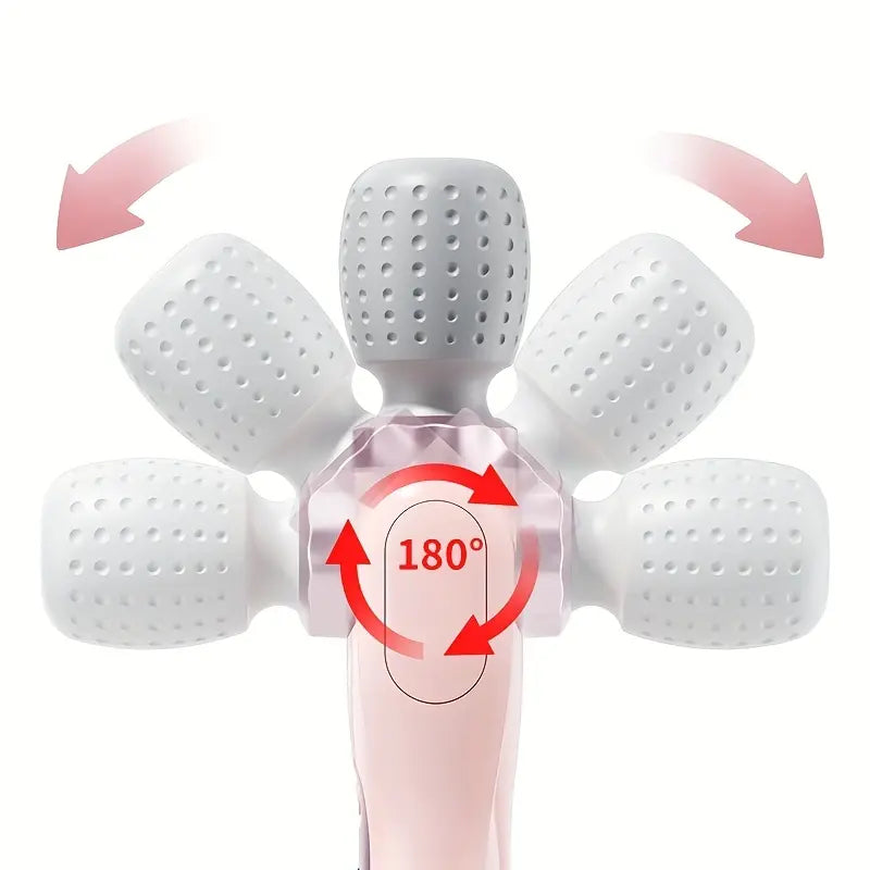 2026 Upgraded 180° Foldable Handheld Massager – USB Rechargeable, 5 Speed Settings for Neck, Back, Waist & Legs – Holiday Gift